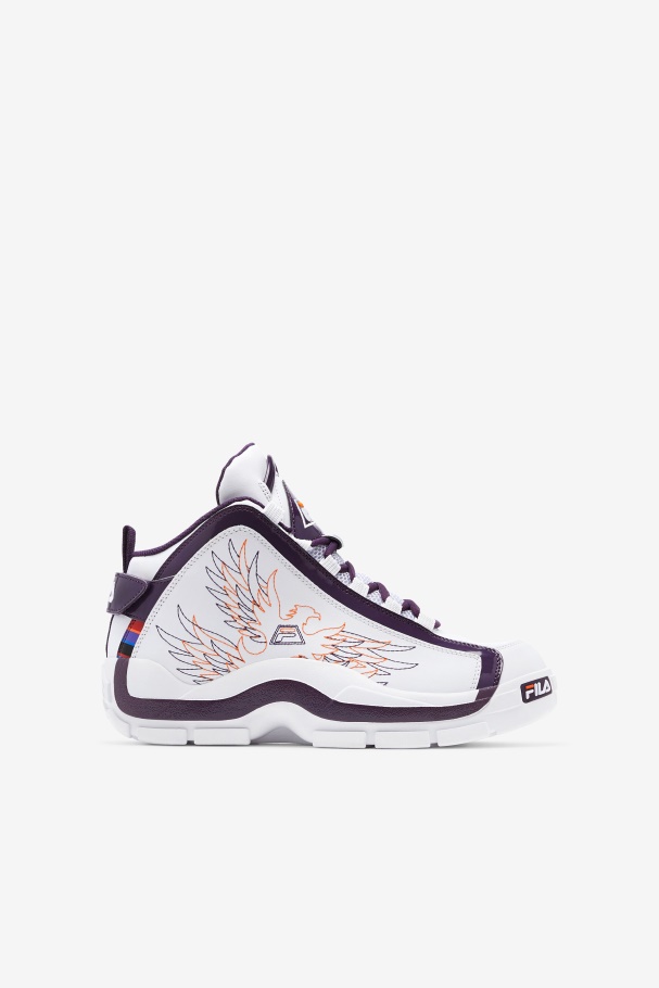 White/Purple Pennant/Orange Fila UK Big Kids' Grant Hill 2 History
