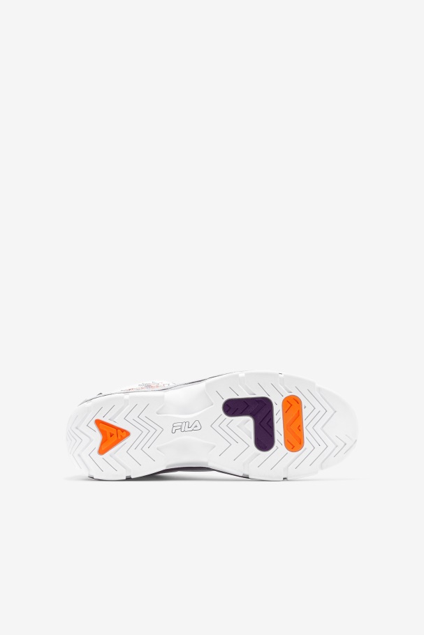White/Purple Pennant/Orange Fila UK Big Kids\' Grant Hill 2 History