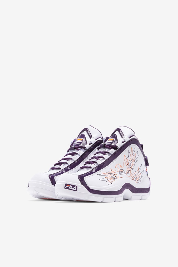 White/Purple Pennant/Orange Fila UK Big Kids\' Grant Hill 2 History