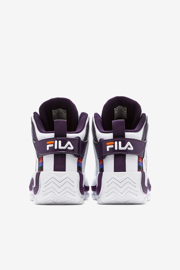 White/Purple Pennant/Orange Fila UK Big Kids\' Grant Hill 2 History