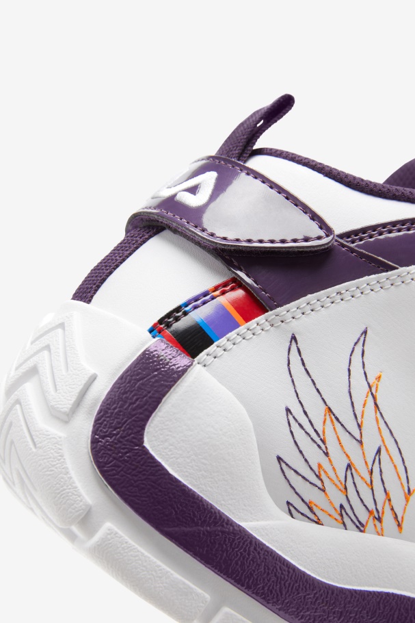 White/Purple Pennant/Orange Fila UK Big Kids\' Grant Hill 2 History