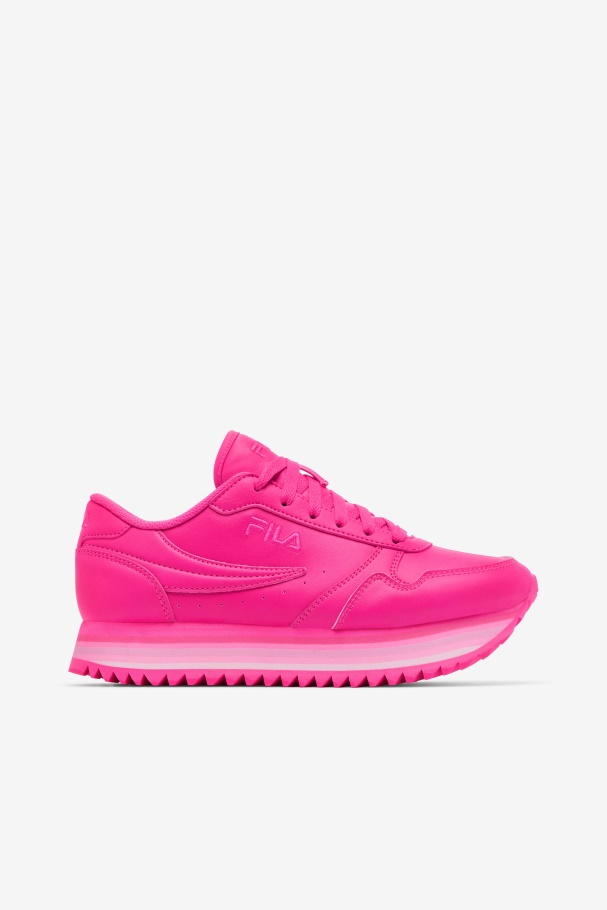 Fila UK Women's Orbit Stripe Pink Glo/Pink