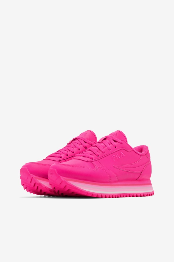 Fila UK Women\'s Orbit Stripe Pink Glo/Pink