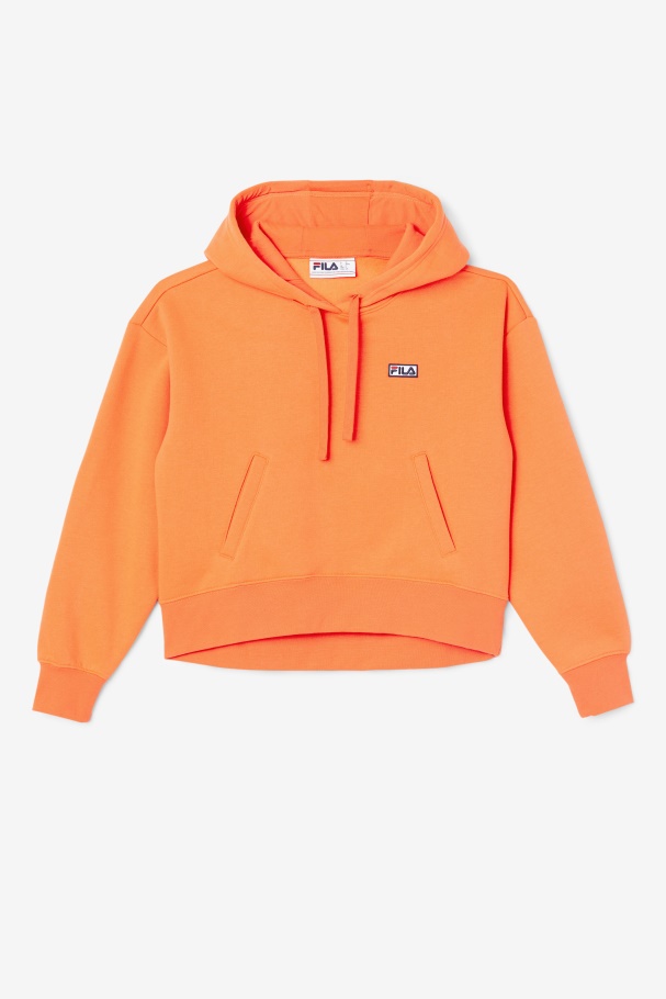 Fiery Coral Fila UK Marina Hoodie