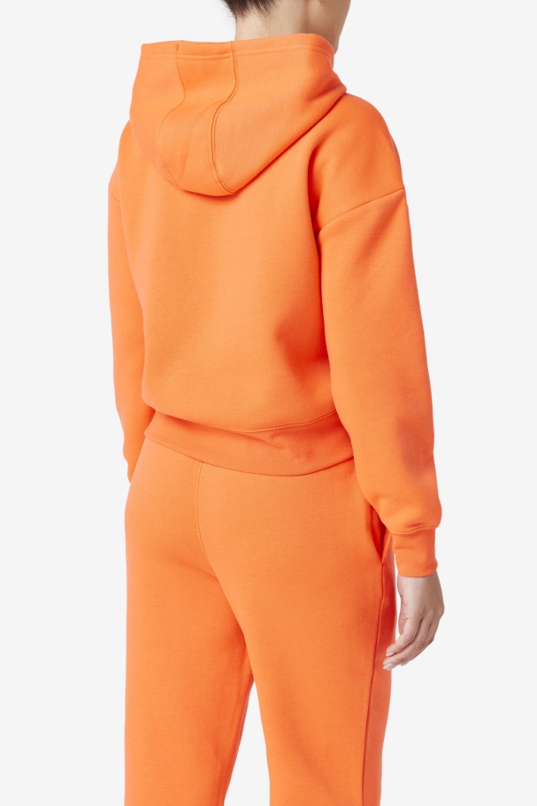 Fiery Coral Fila UK Marina Hoodie