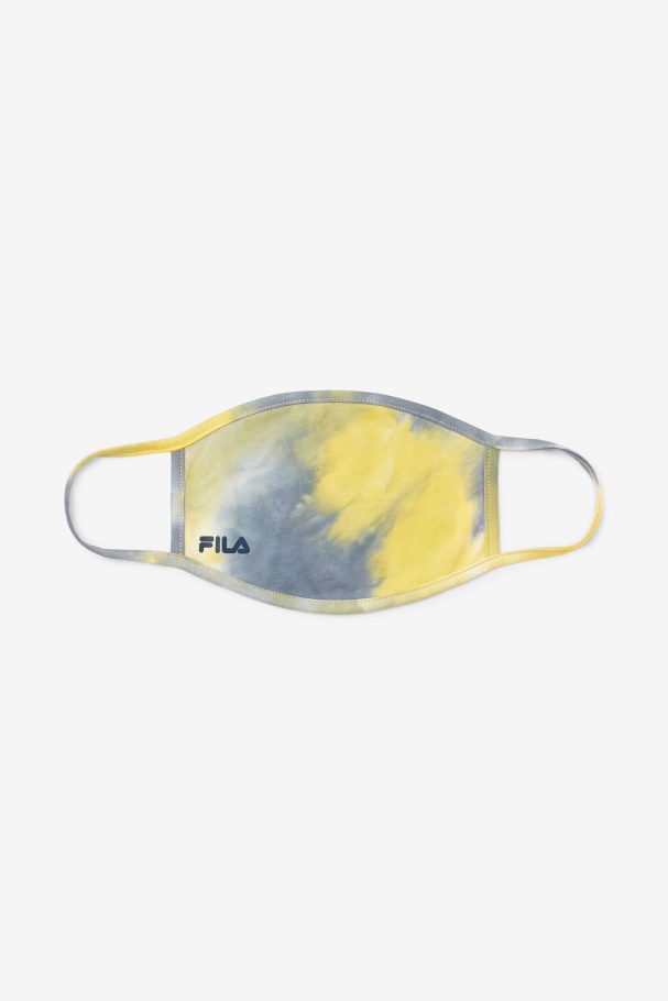 Yellow Tie Dye Face Mask Fila UK Yellow Tie Dye