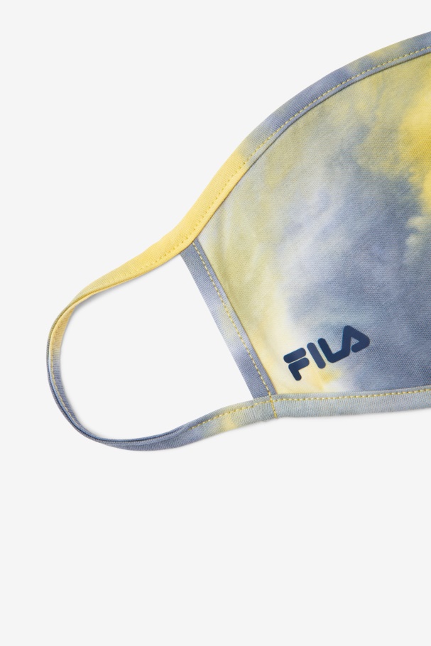 Yellow Tie Dye Face Mask Fila UK Yellow Tie Dye