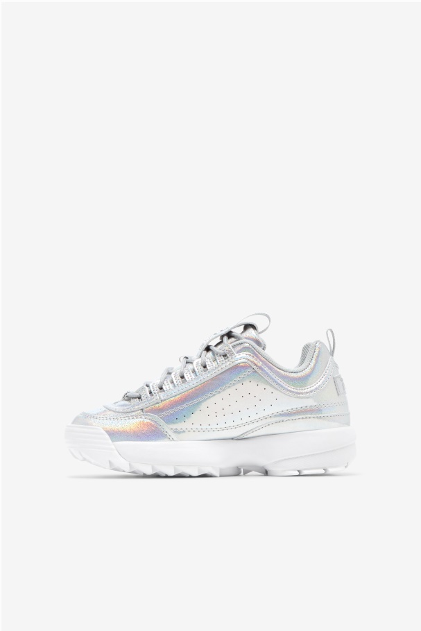 Big Kids\' Disruptor 2 Premium Iri Iridescent Fila UK