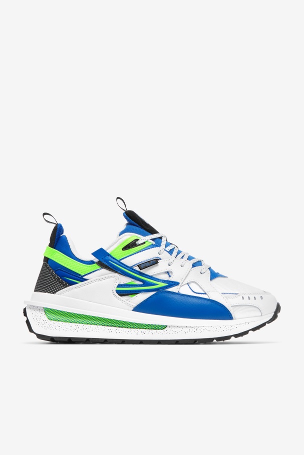 Men's Sandenal Fila UK White/Blue/Green