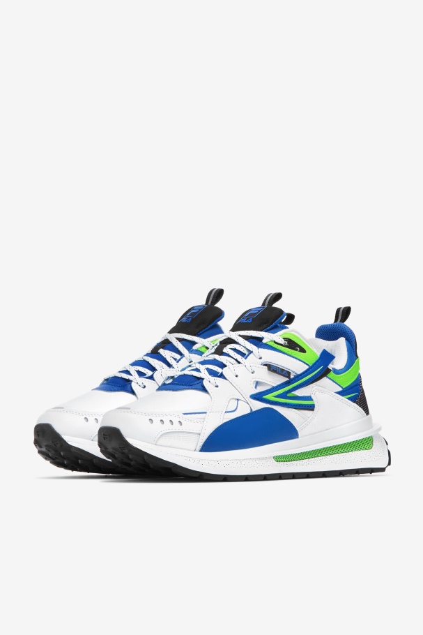 Men\'s Sandenal Fila UK White/Blue/Green
