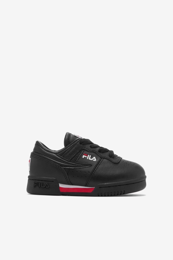 Black/Red/White Fila UK Toddler's Original Fitness