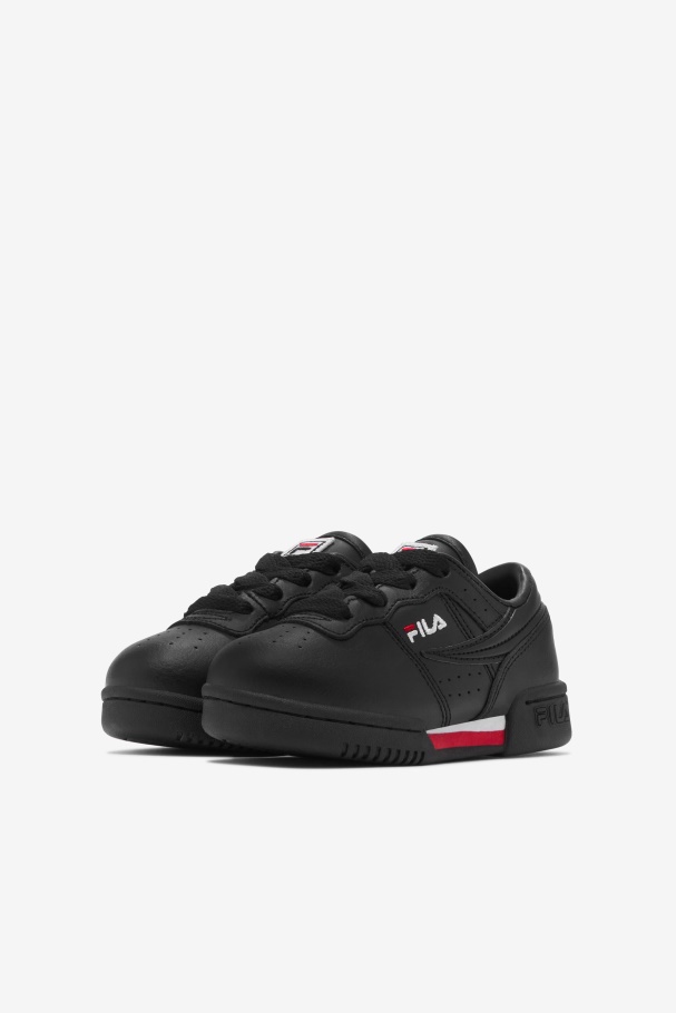 Black/Red/White Fila UK Toddler\'s Original Fitness