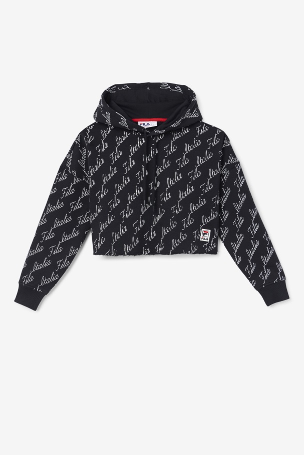 Gianna Hoodie Black/Gardenia Fila UK