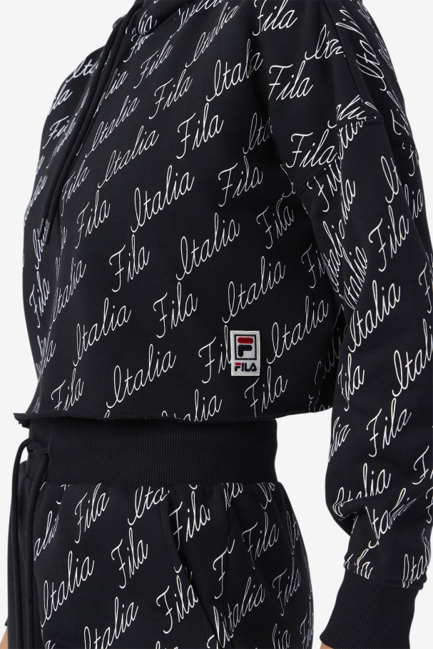 Gianna Hoodie Black/Gardenia Fila UK