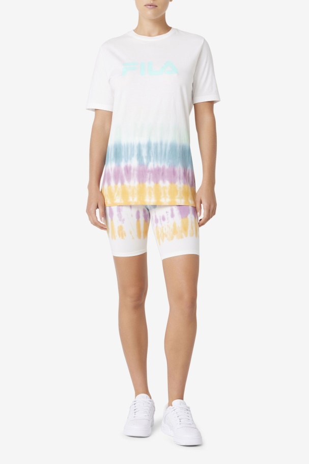 Fila UK White Tie Dye Alivia Tie Dye Tee