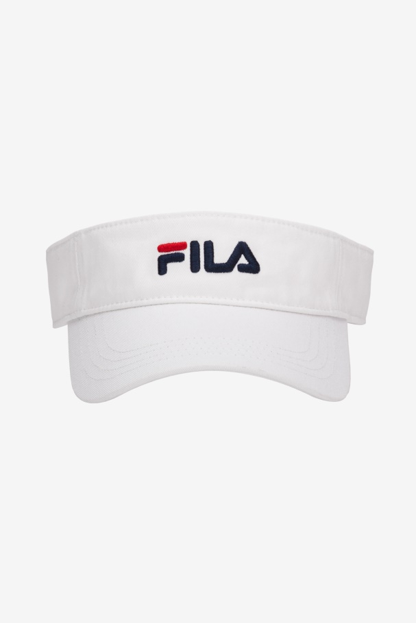 Fila UK White Embroidered Visor