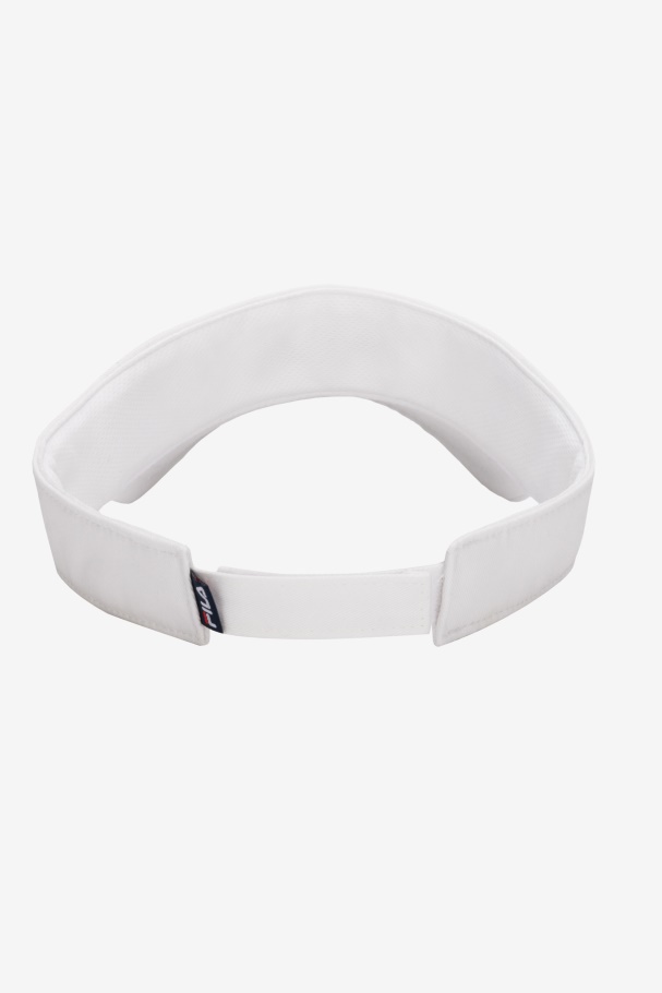 Fila UK White Embroidered Visor