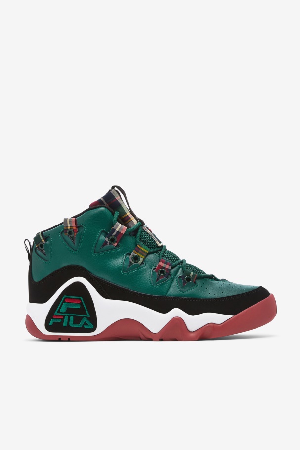 Black/June Bug/White Fila UK Men's Grant Hill 1