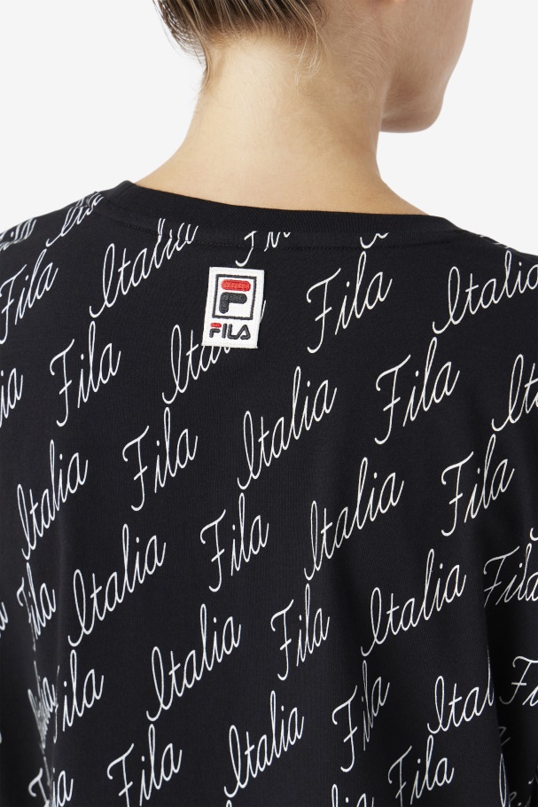 Fila UK Elizabeth Tee Black/Gardenia