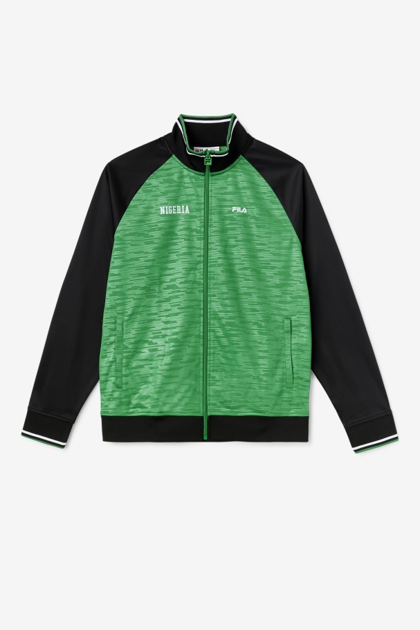 Nigeria Track Jacket Fila UK Jelly Bean/Black/White