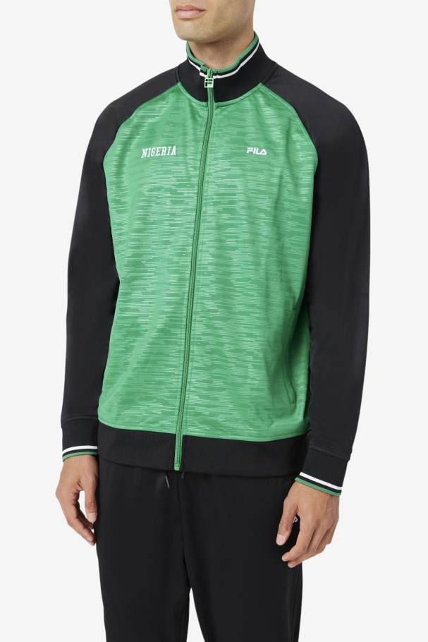 Nigeria Track Jacket Fila UK Jelly Bean/Black/White