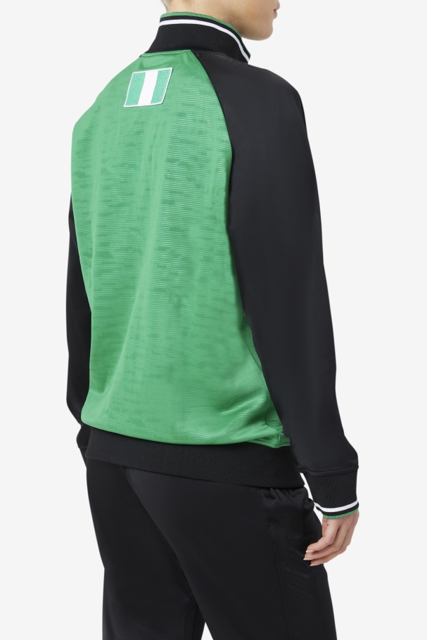 Nigeria Track Jacket Fila UK Jelly Bean/Black/White