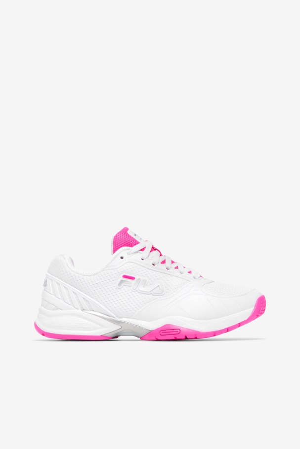 Fila UK White/Pink woMen's volley zone