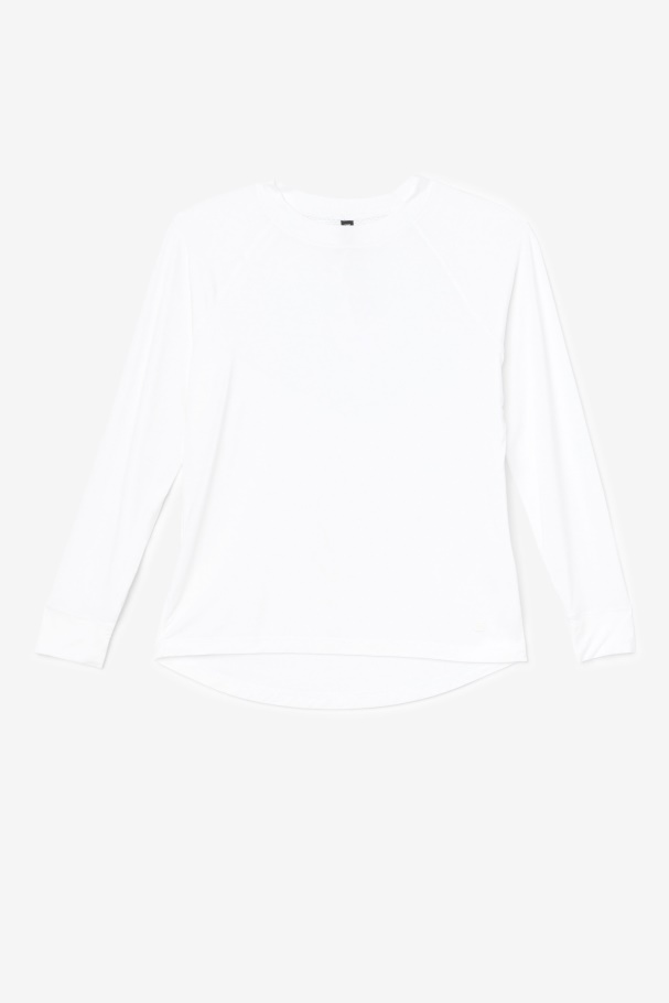 Fila UK Fi-Lux Mesh Back Long Sleeve Crew White