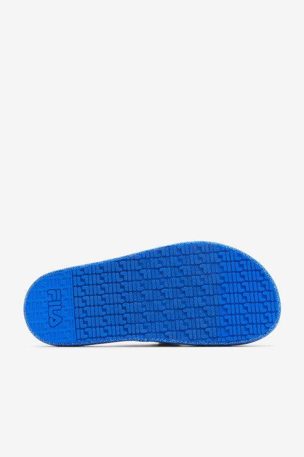 Blue/Black/Blue Men\'s Atlas Slide Fila UK