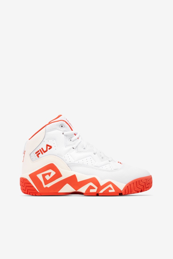 Women's Mb White/Mandarin Red/Gardenia Fila UK