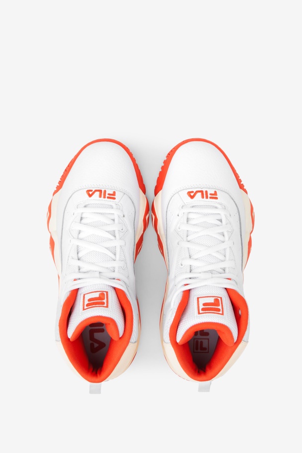 Women\'s Mb White/Mandarin Red/Gardenia Fila UK
