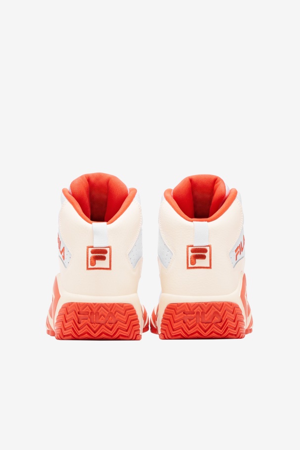 Women\'s Mb White/Mandarin Red/Gardenia Fila UK