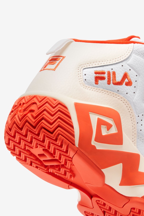 Women\'s Mb White/Mandarin Red/Gardenia Fila UK