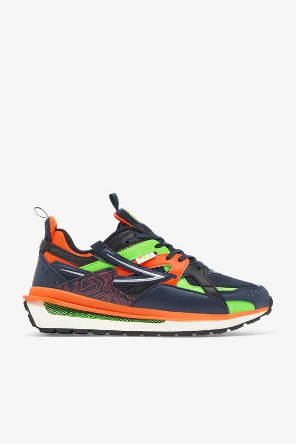 Men's Sandenal Blue/Red Orange/Green Fila UK