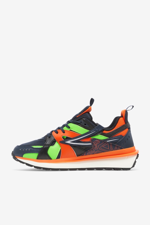 Men\'s Sandenal Blue/Red Orange/Green Fila UK