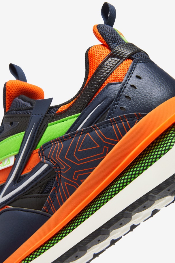 Men\'s Sandenal Blue/Red Orange/Green Fila UK