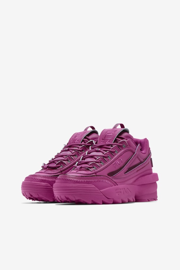 Rouge/Grape Wine Fila UK Women\'s Disruptor 2 Exp