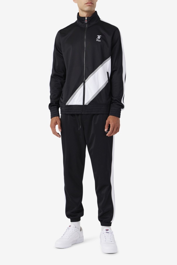 Black/White/Monument Runi Track Pant Fila UK