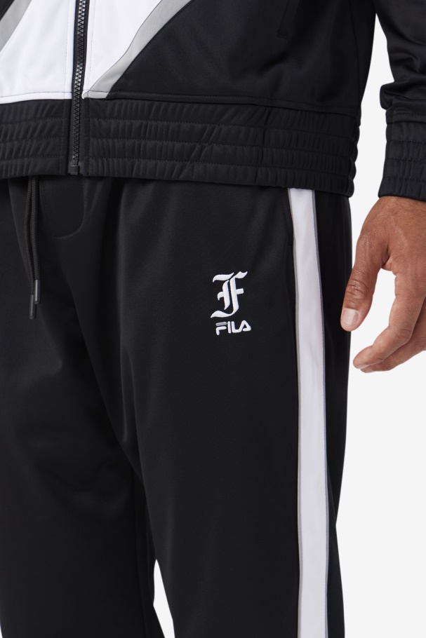 Black/White/Monument Runi Track Pant Fila UK