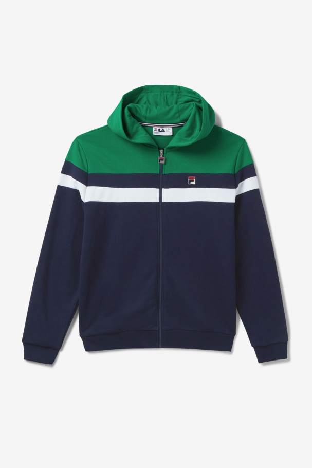 Fila UK Navy/Jelly Bean/White Arlo Hoodie