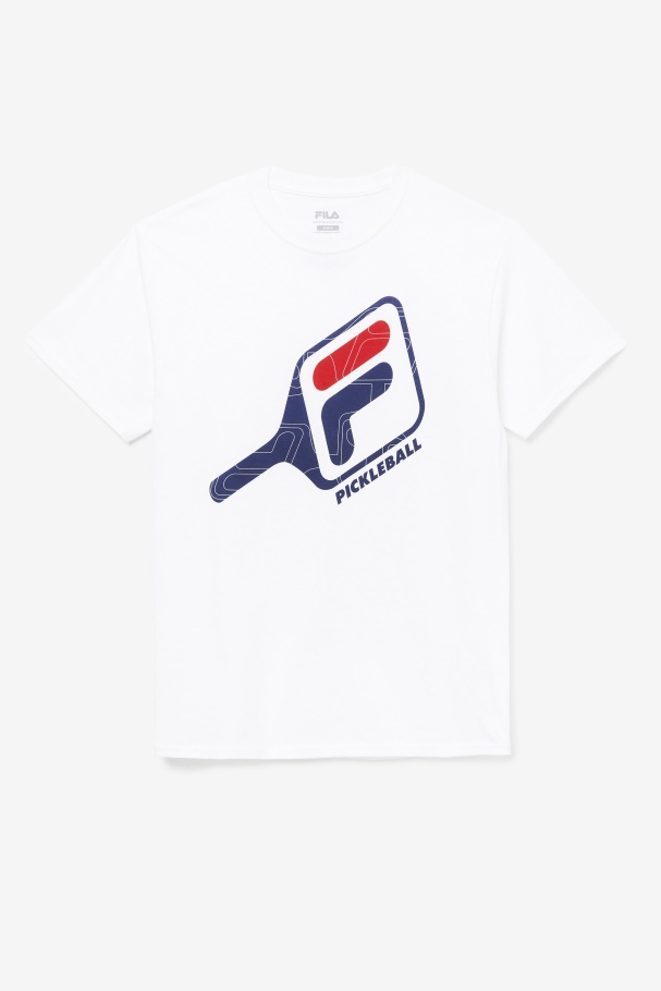 Fila UK White Pickleball Paddle Tee