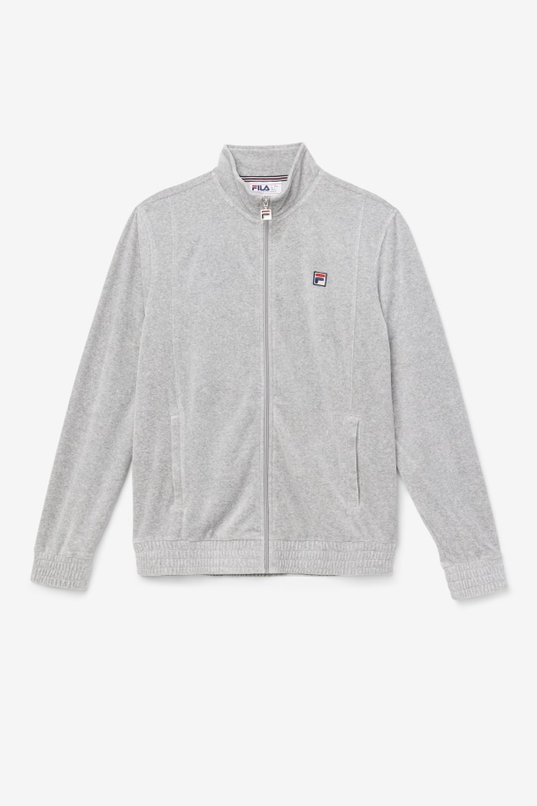 O-Fit Velour Jacket Heather Grey Fila UK