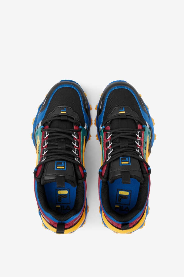Black/Rio Red/Imperial Blue Big Kids\' Oakmont TR Fila UK