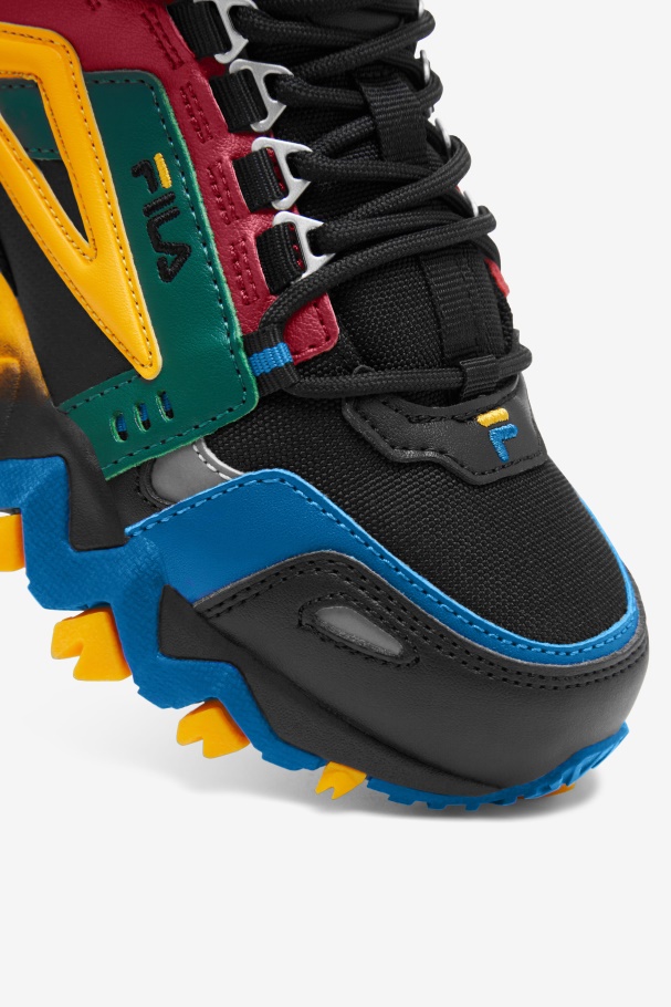 Black/Rio Red/Imperial Blue Big Kids\' Oakmont TR Fila UK