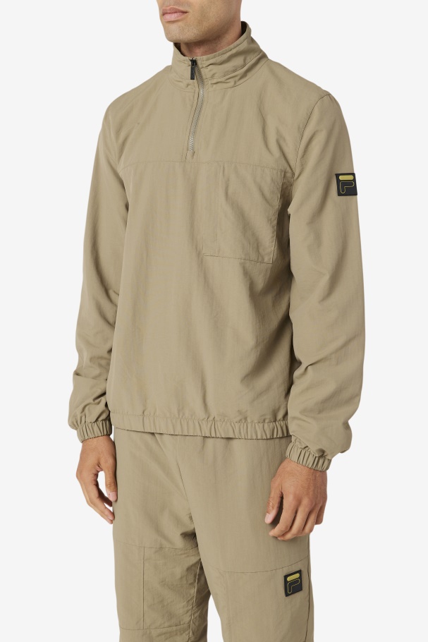 Fila UK Covert Green Magnus 1/4 Zip Track Jacket