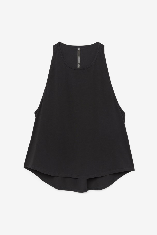 Fila UK Black Fi-Lux Long Tank Top