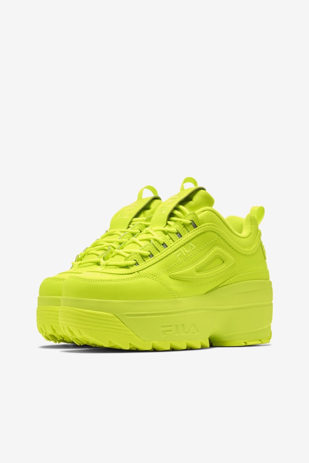 Women\'s Disruptor 2 Wedge Yellow Fila UK