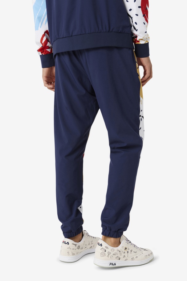 Fila UK x The Museum Printed Track Pant Fila UK Peacoat/White/Red