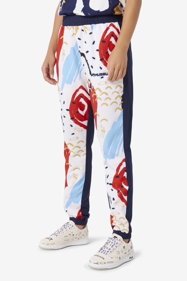 Fila UK x The Museum Printed Track Pant Fila UK Peacoat/White/Red