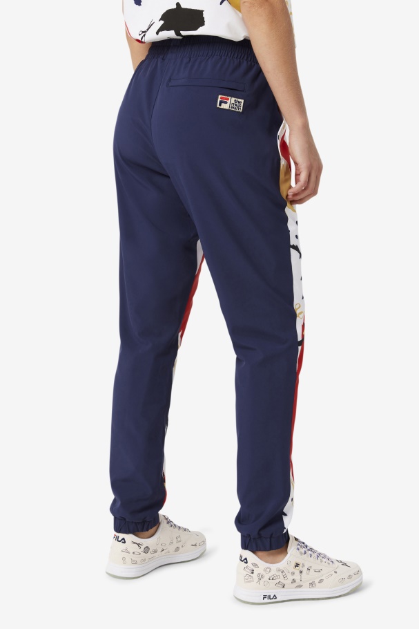 Fila UK x The Museum Printed Track Pant Fila UK Peacoat/White/Red